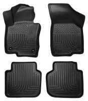 Husky Liners Front/2nd Seat Floor Liner Weatherbeater Plastic Black - Volkswagen Passat 2012-15