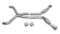 Exhaust Pipes, Systems and Components - Exhaust X-Pipes - BBK Performance - BBK Performance High-Flow Exhaust X-Pipe Catted 2-1/2" Diameter Steel - Aluminized