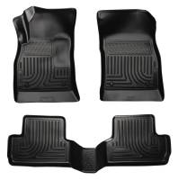 Husky Liners Front/2nd Seat Floor Liner Weatherbeater Plastic Black - Buick Verano 2012-15