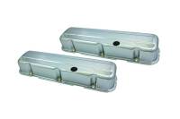 Specialty Products Tall Valve Covers Baffled Breather Holes Steel - Chrome - Big Block Chevy - Pair
