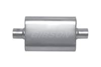 Gibson Performance MWA Muffler 3" Center Inlet 3" Offset Outlet 9" Diameter Body - 14" Long