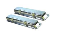 Specialty Products Stock Height Valve Covers Baffled Steel Chrome - AMC V8