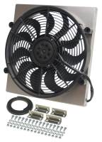 Derale Performance HO RAD Electric Cooling Fan 17" Fan Puller 2400 CFM - Curved Blade - 17-5/8 x 16-3/4 x 3" Thick
