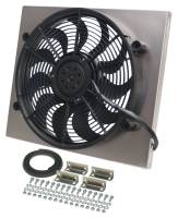 Derale Performance HO RAD Electric Cooling Fan 17" Fan Puller 2400 CFM - Curved Blade - 17-5/8 x 20-3/4 x 3" Thick
