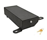 Bestop Passenger Side Underseat Storage Box Locking 16 x 5-3/4 x 2-7/8" Steel - Black Powder Coat