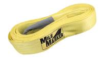 Tow Ropes and Straps - Tow Straps - Mile Marker - Mile Marker 3" Wide Tow Strap 15 ft Long 24,000 lb Capacity Nylon - Yellow