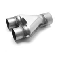 Exhaust Pipes, Systems and Components - Exhaust Y-Pipes - Magnaflow Performance Exhaust - Magnaflow Performance Exhaust 2-1/2" Inlets Exhaust Y-Pipe 3" Outlet Stainless Natural - Universal