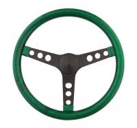 Grant Steering Wheels Metal Flake Steering Wheel 15" Diameter 3-Spoke - Green Metal Flake Grip