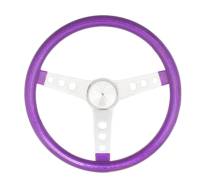 Grant Steering Wheels Metal Flake Steering Wheel 15" Diameter 3-Spoke Purple Metal Flake Grip - Steel