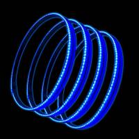 Oracle Lighting Technologies LED Lighted Wheel Ring Kit 15.5" Diameter Bracket/Mounting Hardware Included Aluminum - Blue