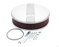Air Cleaner Assemblies - Round Air Cleaner Assemblies - Edelbrock - Edelbrock Classic Air Cleaner Assembly 14" Round 3-29/32" Tall 5-1/8" Carb Flange - Raised Base