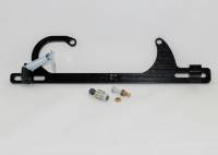 Throttle Cables, Linkages, Brackets and Components - Throttle Cable Brackets - AED Performance - AED Performance Carb Mount Throttle Cable Bracket Return Spring Aluminum Black Anodize - Morse Cable