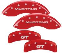 Mgp Caliper Cover GT Logo Brake Caliper Cover Aluminum Red Ford Mustang 1994-2004 - Set of 4