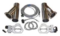 Exhaust Cut-Outs and Components - Exhaust Cut-Outs - Electric - Pypes Performance Exhaust - Pypes Performance Exhaust Electric Exhaust Cut-Out Bolt-On 3" Pipe Diameter Y-Pipes/Hardware/Wire Harness Included - Stainless