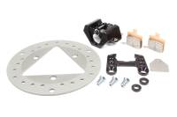 Brake Systems And Components - Brake Systems - Ultra-Lite Brakes - Ultra-Lite Brakes 100 Series Brake System Front 1 Piston Caliper 10.000" Drilled Solid Titanium Rotor - Black Anodize