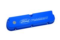 Ford Racing Tall Valve Covers Baffled Breather Hole Oil Fill Cap - Ford Racing Logo - Blue Powder Coat