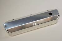 PRW INDUSTRIES Stock Height Valve Covers Baffled Breather Hole Hardware - Aluminum