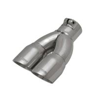 Exhaust Pipes, Systems and Components - Exhaust Tips - Flowmaster - Flowmaster Clamp-On Exhaust Tip 2.5" Inlet 3" Outlet 10" Long - Double Wall