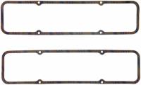 Valve Cover Gaskets - Valve Cover Gaskets - SB Chevy - Fel-Pro Performance Gaskets - Fel-Pro 0.313" Thick Valve Cover Gasket Steel Core Cork/Rubber Laminate SB Chevy - 10 Pack
