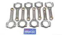 Eagle I Beam Connecting Rod 6.385" Long Bushed 7/16" Cap Screws - Forged Steel - Big Block Chevy - Set of 8