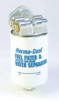Fuel System Fittings, Adapters and Filters - Fuel Filter - Perma-Cool - Perma-Cool High Performance Fuel Filter Canister 2 Micron Paper Element - 1/2" NPT Female In/Outlet