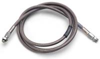 Russell Performance Products 5 ft Long Brake Hose 3 AN Hose 3 AN Straight Female to 3 AN Straight Female DOT Approved - Braided Stainless