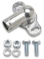 Air Cleaner Assembly Components - Air Cleaner PCV Fittings - Edelbrock - Edelbrock 90 Degree Air Cleaner PCV Fitting 2" Length 3/4" Hose Barb Aluminum - Natural