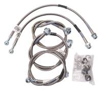 Brake Hoses - Brake Hose Kits - Russell Performance Products - Russell Street Legal Brake Hose Kit DOT Approved Braided Stainless GM HD Truck 2001-06 - Kit