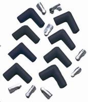 Taylor Cable Products Spark Plug Boot/Terminal Kit 8 mm Black 90 Degree - Set of 8