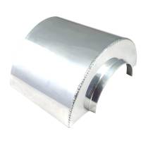 Spectre Performance Clamp-On Air Filter Heat Shield 6.75" Long Aluminum Polished - 3" Conical Air Filters