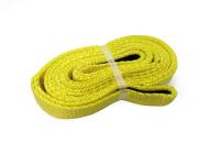 Mile Marker 1" Wide Tow Strap 8 ft Long 7,200 lb Capacity Nylon - Yellow