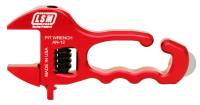 LSM Racing Products Single End Adjustable AN Wrench 3 AN to 12 AN Aluminum Red Anodize - Each