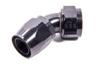 XRP Hose End Fitting 45 Degree 20 AN Hose to 20 AN Female Black Anodize - Each
