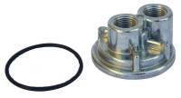 Perma-Cool - Perma-Cool Bypass Oil Filter Adapter 3/4-16" Center Thread Two 1/2" NPT Female Ports Billet Aluminum