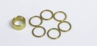Fuel Injection Systems & Components - Mechanical - Bypass Shims - Kinsler Fuel Injection - Kinsler Fuel Injection One 0.183" Shim Bypass Shim Kit Six 0.030" Shims Brass Natural - Kinsler Hi-Speed Bypass