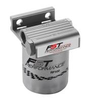 Fst Performance FloMax 350 Fuel Filter Canister 4 Micron Stainless Element - 8 AN Female Inlet/Outlet