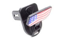 Hitch Parts & Accessories - Receiver Hitch Mount Steps - Carr - Carr HD Universal Hitch Step 2" Receiver Fold-Away Embossed American Flag - Aluminum