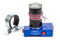Edelbrock Quite-Flo Electric Fuel Pump 120 gph at 6.5 psi Preset 3/8" NPT Inlet/Outlet Aluminum - Blue Anodize