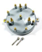 Moroso Performance Products HEI Style Distributor Cap Brass Terminals Screw Down Gray - Vented
