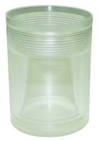 Moroso Performance Products 2-1/4" Diameter Air-Oil Separator Tank 3-1/4" Tall Plastic Clear - Moroso Catch Cans