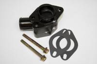 Water Necks and Thermostat Housings - Water Necks and Components - PRW Industries - PRW INDUSTRIES 90 Degree Water Neck 1-1/2" ID Hose Gasket/Hardware Included Aluminum - Black Anodize