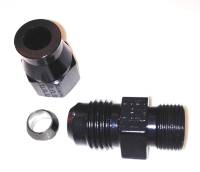Fuel System Fittings, Adapters and Filters - Fuel Line Adapters - Fragola Performance Systems - Fragola Performance Systems Tube End Fitting Straight 10 AN Male to 5/8" Tubing Aluminum - Black Anodize