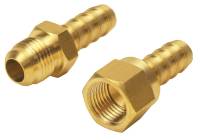 Derale Performance Adapter Fitting Straight 9/16-24" Male to 9/16-24" Female Aluminum - Natural