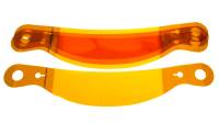 Safety Equipment - Racing Optics - Racing Optics Amberstack 7 Helmet Shield Tear Off 2 mm Thick 12-3/4" Center to Center Curved - Plastic
