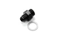XRP Adapter Fitting Straight 6 AN Male to 16 mm x 1.5 Male Aluminum - Black Anodize