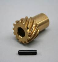 Distributor Components and Accessories - Distributor Gears - PRW Industries - PRW INDUSTRIES 0.491" Shaft Distributor Gear Bronze Reverse Rotation Chevy V8 - Each