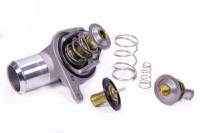 Thermostats, Housings and Fillers - Water Necks and Thermostat Housings - PRW Industries - PRW INDUSTRIES 1-1/2" ID Hose Water Neck and Thermostat 180 Degree Thermostat Replacement Aluminum
