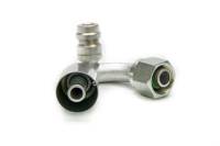 Vintage Air Hose End Fitting 135 Degree 8 AN Hose Crimp to 8 AN Female O-Ring - Charge Port