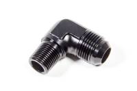 Triple X Race Co. Adapter Fitting 90 Degree 12 AN Male to 1/2" NPT Male Aluminum - Black Anodize