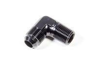 Triple X Race Co. Adapter Fitting 90 Degree 10 AN Male to 1/2" NPT Male Aluminum - Black Anodize